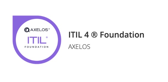 ITIL 4 ® Foundation by Axelos badge