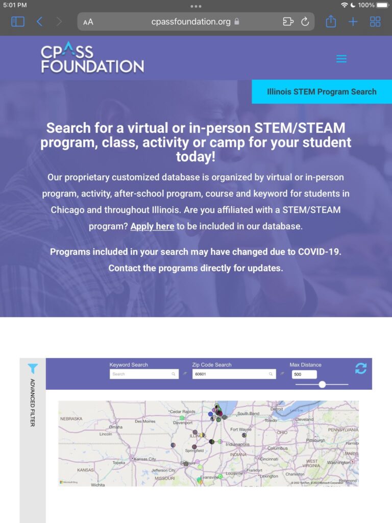 CPASS Foundation Web Presence & Search Database.