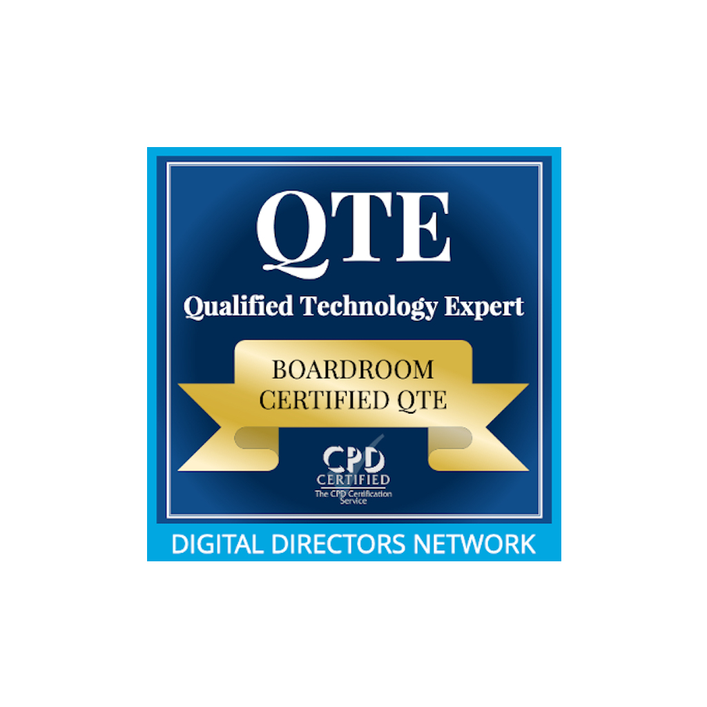 Boardroom Certified Qualified Technology Expert (QTE) was issued by Digital Directors Network to Wylie Blanchard