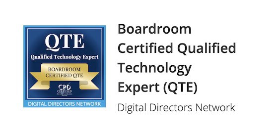 Boardroom Certified Qualified Technology Expert (QTE) by Digital Directors Network