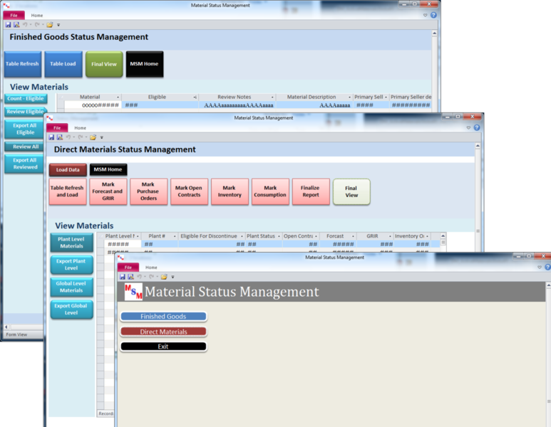 Material Status Management: @SpiceWorks