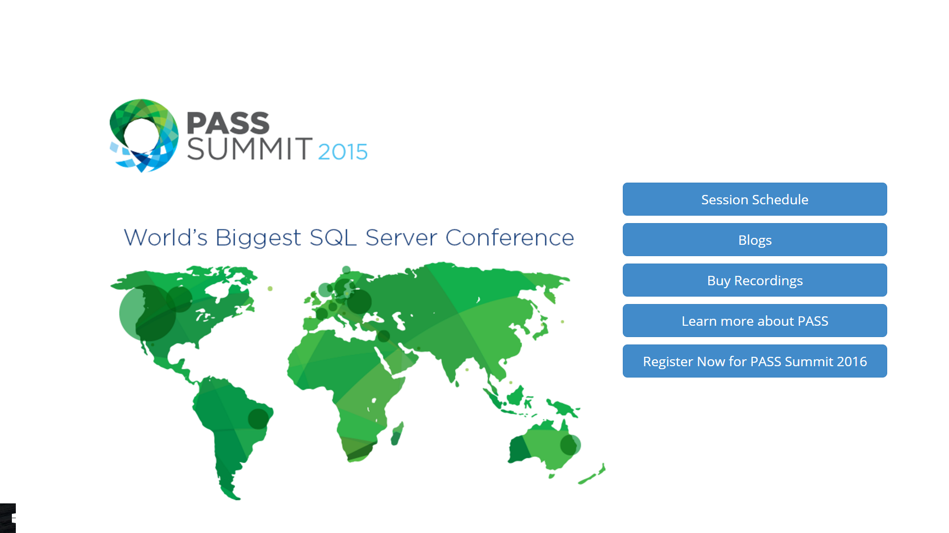 SQL PASS Summit 2015: @SQLPASS