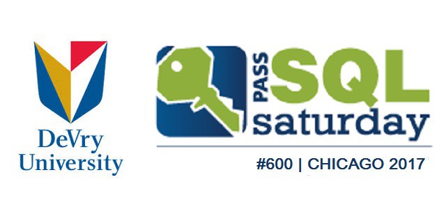 Devry University – Chicago 2017 – SQL Saturday #600